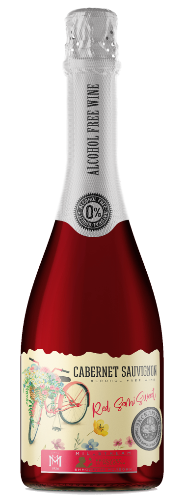 Вино безалкогольное игристое Мильстрим Каберне Совиньон